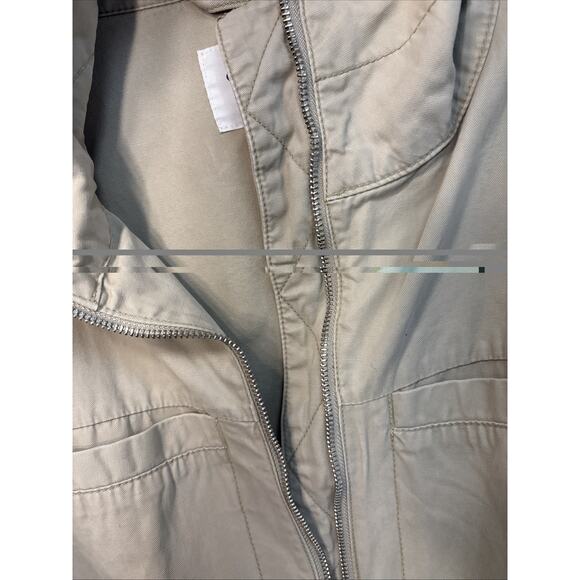 Chore Coat Field Barn Utility Cargo Jacket Canvas Khaki Med Old Navy - Picture 3 of 16